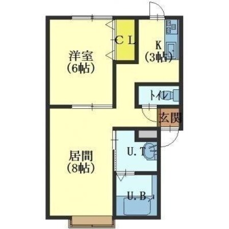 レモンハイツ山の手の物件間取画像